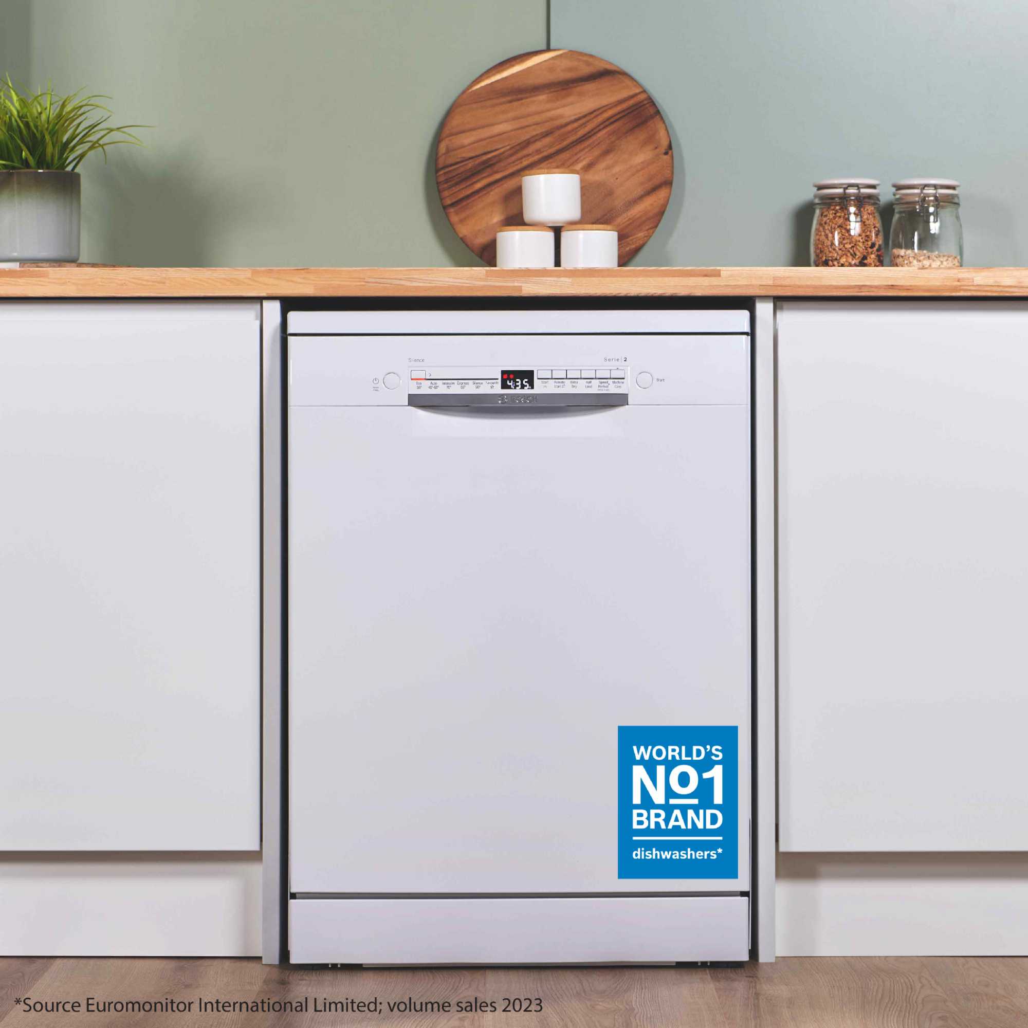 Bosch SMS2HVW67G Freestanding Dishwasher - 14 Place Settings - 6 Programs - Home Connect